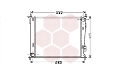 Chladič, chlazení motoru VAN WEZEL 83002143