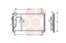 Kondenzátor, klimatizace VAN WEZEL 83005062