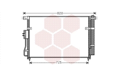 Kondenzátor, klimatizace VAN WEZEL 83005112