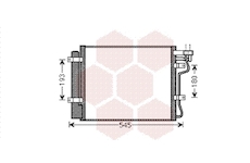 Kondenzátor, klimatizace VAN WEZEL 83005134
