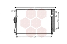 Kondenzátor, klimatizace VAN WEZEL 83005138