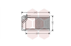 Výměník tepla, vnitřní vytápění VAN WEZEL 83006125