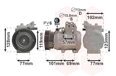 Kompresor, klimatizace VAN WEZEL 8300K146