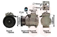 Kompresor, klimatizace VAN WEZEL 8300K178