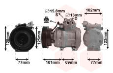Kompresor, klimatizace VAN WEZEL 8300K211