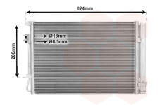 Kondenzátor, klimatizace VAN WEZEL 83015709