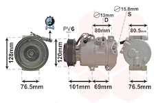 Kompresor, klimatizace VAN WEZEL 8301K703