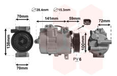 Kompresor, klimatizace VAN WEZEL 5801K701