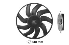 Ventilátor chladenia motora VAN WEZEL 0327747