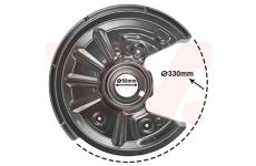 Ochranný plech proti rozstreku, Brzdový kotúč VAN WEZEL 0335374