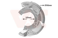 Ochranný plech proti rozstreku, Brzdový kotúč VAN WEZEL 0506372