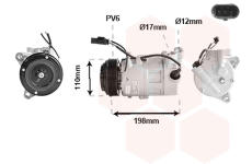 Kompresor klimatizácie VAN WEZEL 0601K704
