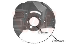 Ochranný plech proti rozstřikování, brzdový kotouč VAN WEZEL 0646371