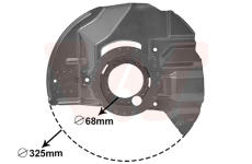 Ochranný plech proti rozstřikování, brzdový kotouč VAN WEZEL 0646372