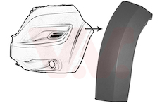 Ozdobná/ochranná liżta nárazníka VAN WEZEL 1652521