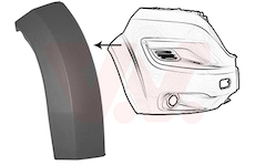 Ozdobná/ochranná liżta nárazníka VAN WEZEL 1652522