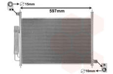 Kondenzátor, klimatizace VAN WEZEL 25015702