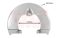 Ochranný plech proti rozstřikování, brzdový kotouč VAN WEZEL 2813371
