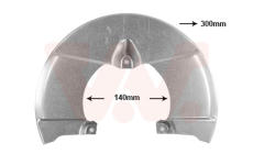Ochranný plech proti rozstřikování, brzdový kotouč VAN WEZEL 2815371