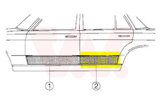 Dvere, karoserie VAN WEZEL 3010177