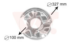 Ochranný plech proti rozstřikování, brzdový kotouč VAN WEZEL 3024374