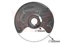 Ochranný plech proti rozstřikování, brzdový kotouč VAN WEZEL 3041371