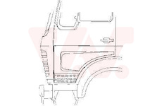 Dveře, kabina řidiče VAN WEZEL 3060.71