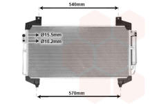 Kondenzátor, klimatizace VAN WEZEL 32015701