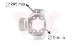 Ochranný plech proti rozstřikování, brzdový kotouč VAN WEZEL 3742371