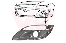 Vetracia mrieżka v nárazníku VAN WEZEL 3753593