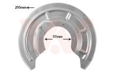 Ochranný plech proti rozstřikování, brzdový kotouč VAN WEZEL 4327373