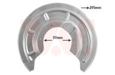 Ochranný plech proti rozstřikování, brzdový kotouč VAN WEZEL 4327374