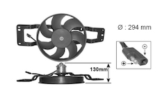 Větrák, chlazení motoru VAN WEZEL 4342747