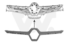 Mřížka chladiče VAN WEZEL 4382518
