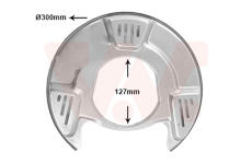 Ochranný plech proti rozstřikování, brzdový kotouč VAN WEZEL 5304373