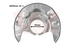 Ochranný plech proti rozstřikování, brzdový kotouč VAN WEZEL 5393371