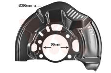 Ochranný plech proti rozstřikování, brzdový kotouč VAN WEZEL 5405372