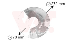 Ochranný plech proti rozstřikování, brzdový kotouč VAN WEZEL 5823372