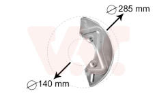 Ochranný plech proti rozstřikování, brzdový kotouč VAN WEZEL 5826371