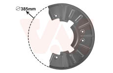 Ochranný plech proti rozstřikování, brzdový kotouč VAN WEZEL 5846371