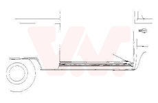 Dvere, karoserie VAN WEZEL 5851.02