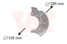 Ochranný plech proti rozstřikování, brzdový kotouč VAN WEZEL 5888371