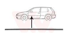 Ozdobná / ochranná lišta, dveře VAN WEZEL 5888427