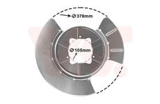 Ochranný plech proti rozstreku, Brzdový kotúč VAN WEZEL 6903373