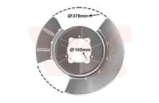 Ochranný plech proti rozstreku, Brzdový kotúč VAN WEZEL 6903374