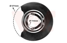 Ochranný plech proti rozstreku, Brzdový kotúč VAN WEZEL 6904371