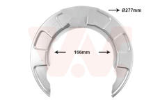 Ochranný plech proti rozstřikování, brzdový kotouč VAN WEZEL 8251373