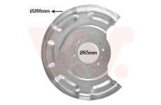 Ochranný plech proti rozstřikování, brzdový kotouč VAN WEZEL 8323373