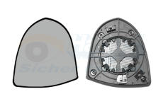 Sklo do zrcátka, vnější zrcátko VAN WEZEL 8384838