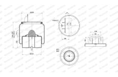 Mech, pneumaticke odpruzeni MONROE ASP4059